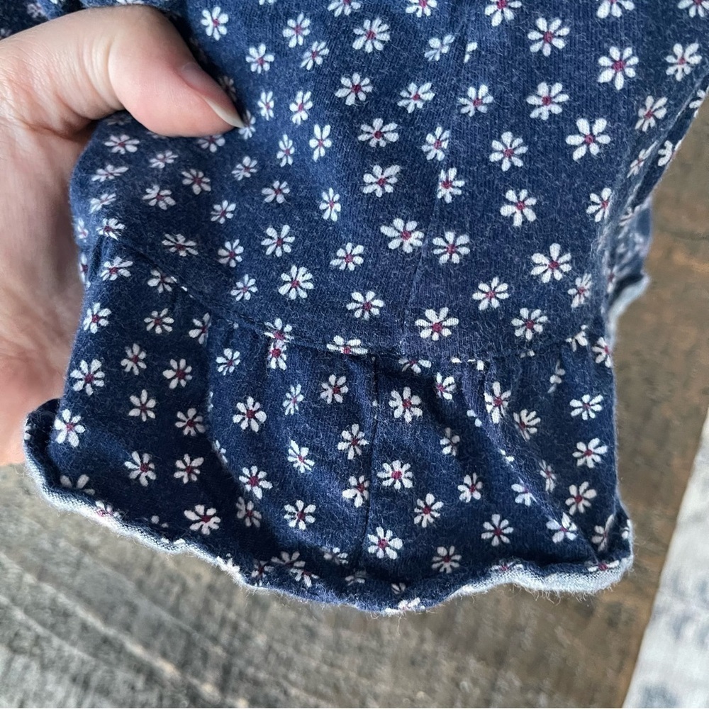 Eileen West | Navy Floral Nightgown Cottagecore Prairie - Picture 5 of 7